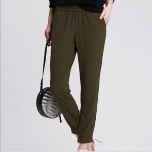 Banana Republic Olive Drapey pants
